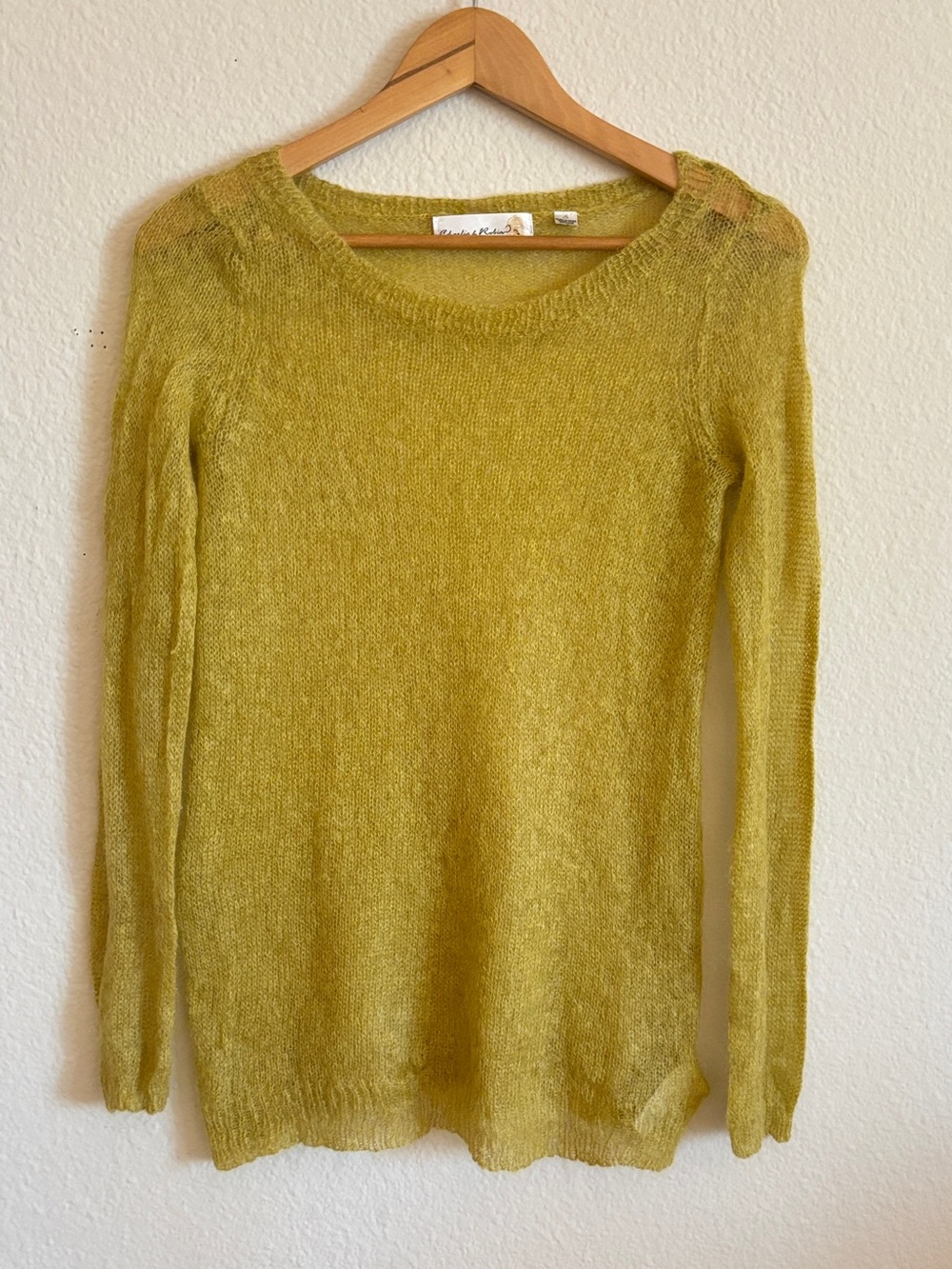 Anthropologie Charlie & Robin Mohair Blend Sweater Size Small